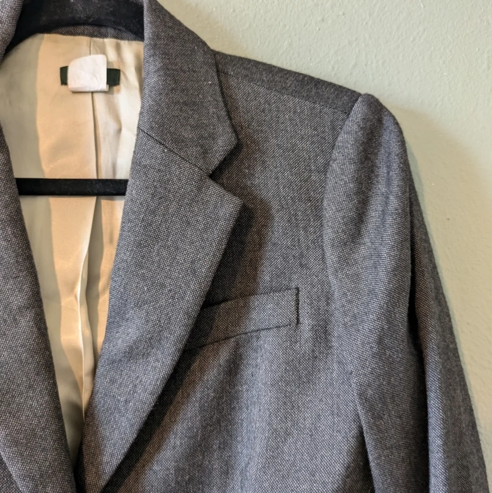 J. Crew Gray Blazer‎ with Gold Buttons